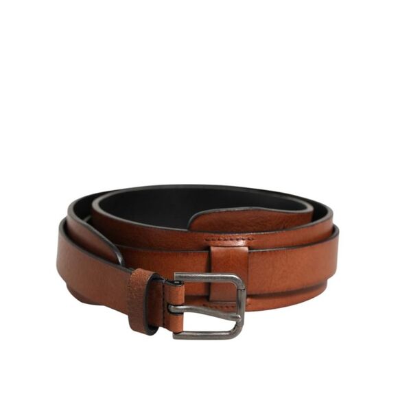 Dolce & Gabbana Leather Belt Metal Buckle Men Brown Belts